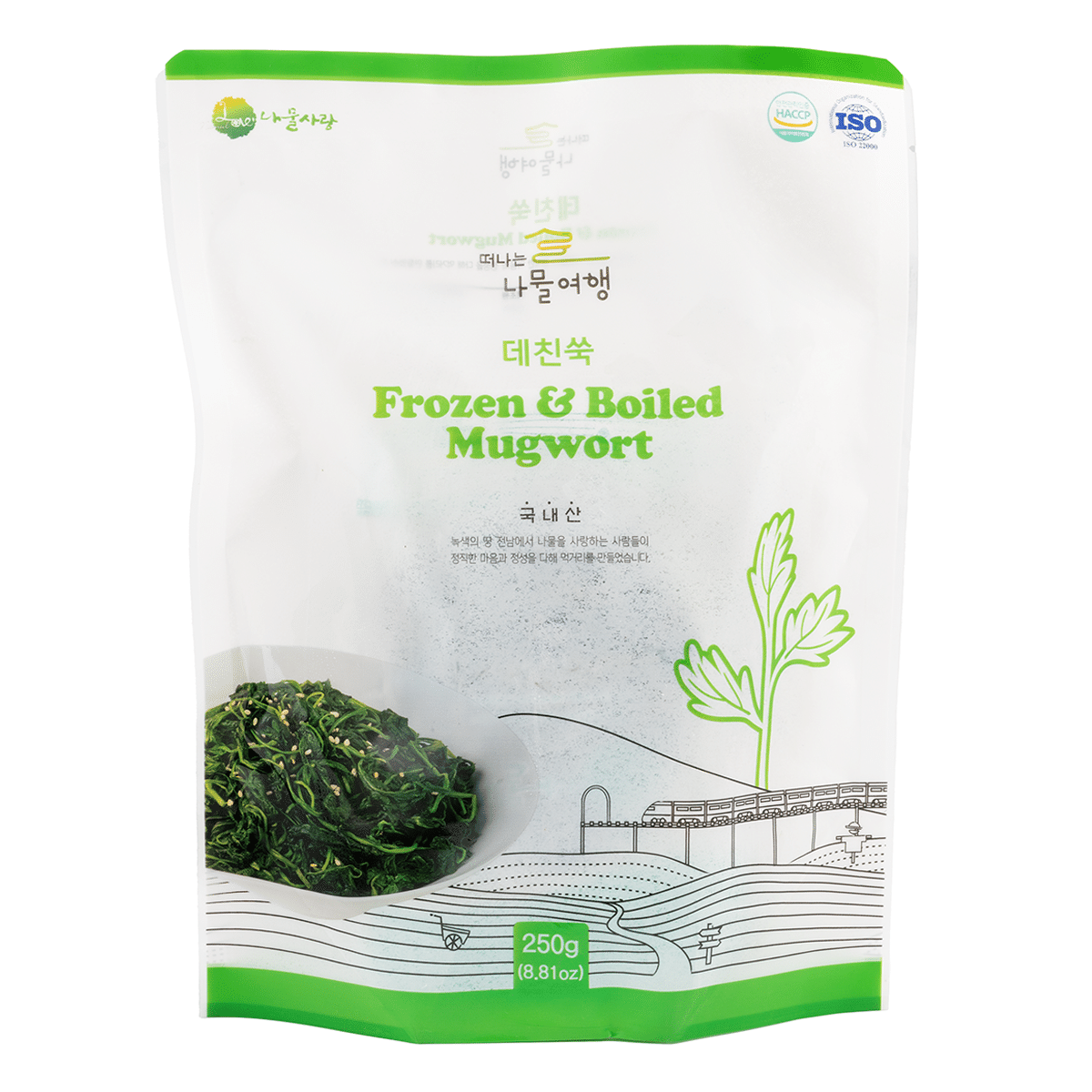 JEOLLANAM-DO FROZEN BOILED MUGWORT 250 g