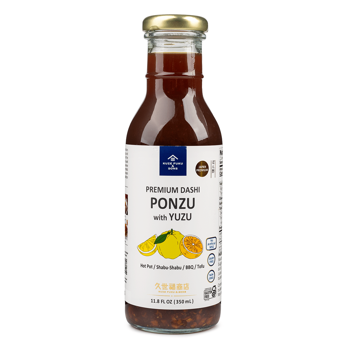 Nước Tương Đậu Nành Kuze Fuku & Sons, Dashi Ponzu Thượng Hạng 11.8 fl.oz