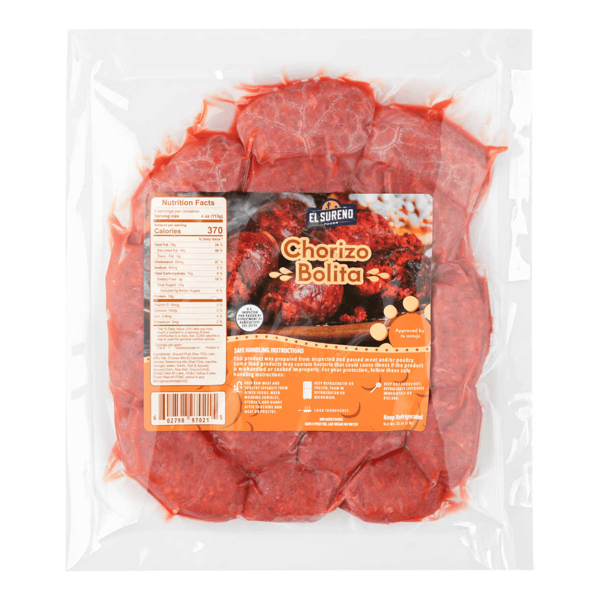 El Sureño Foods Chorizo Bolita 32 oz
