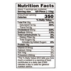 Yens Salted Mackerel Fillet, Frozen 140-170 g