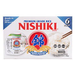 Nishiki Microwavable White Rice 6pks 7.4 oz