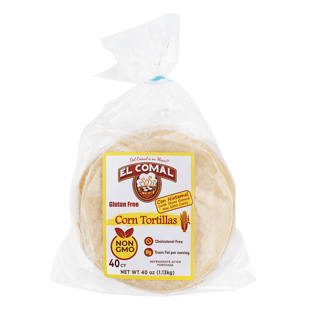 El Comal Tortillas de maíz sin OGM 1 onza(s)*40 unidades