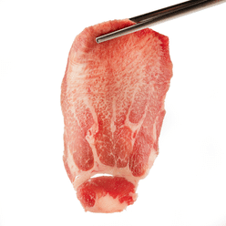 Japanese Style Skinless Beef Tongue Slices , Frozen 8 oz