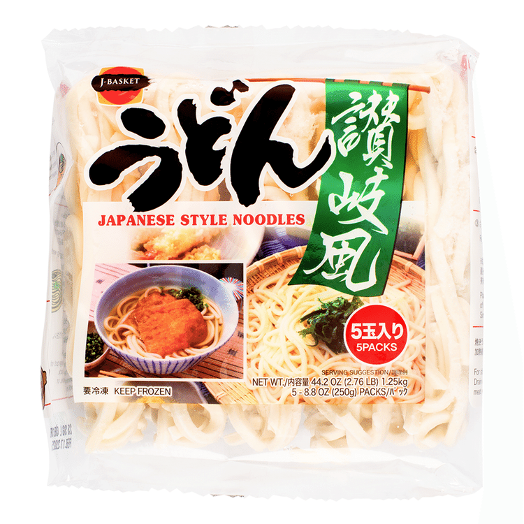 【お気に入り】 J-Basket 冷凍 讃岐風 うどん 5食入り 44.2 オンス - Weee! トイガン