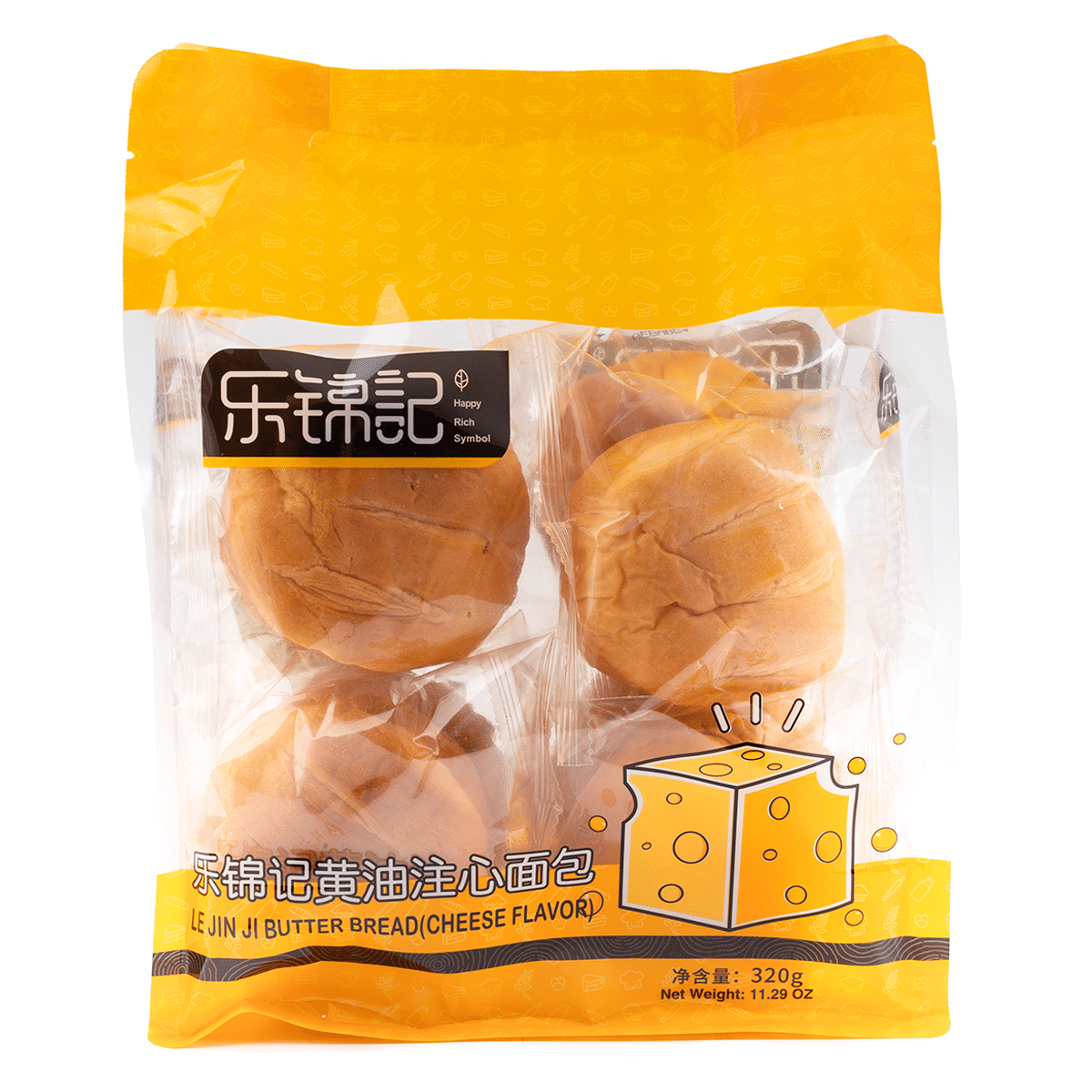 Lejinji Cheese Flavored Butter Bread, 8pcs 320 g*10 pack