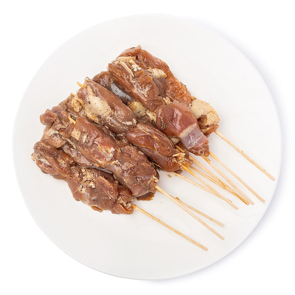 Tropics Seasoned Chicken BBQ Skewers, Frozen 1.25 lb