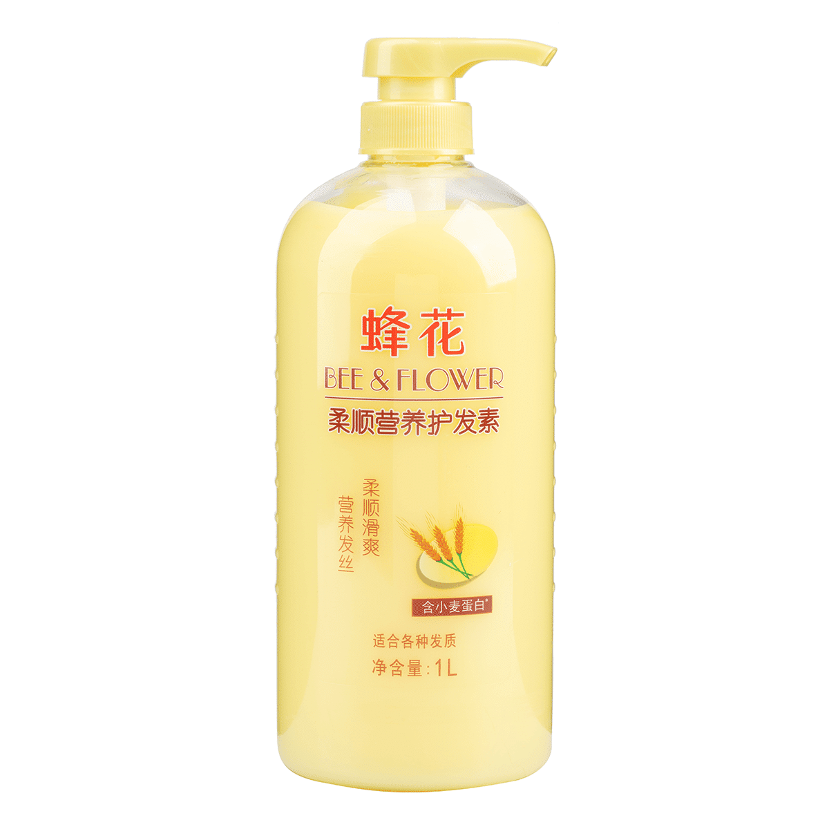 Acondicionador suavizante y nutritivo Bee & Flower con proteína de trigo 1000 mililitro(s)