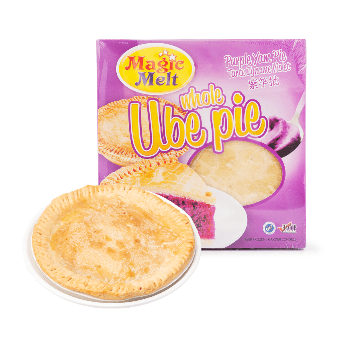 Magic Melt Whole Ube Purple Yam Pie Frozen 650 g