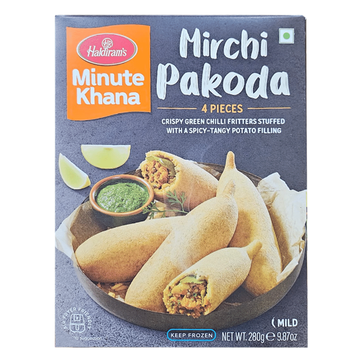 Haldiram Mirchi Pakoda, Frozen 280 g