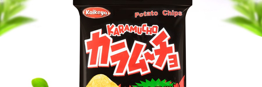 日本KOIKEYA湖池屋 咔辣姆久 平切洋芋片 劲辣唐辛子口味 54g 销量No.1
