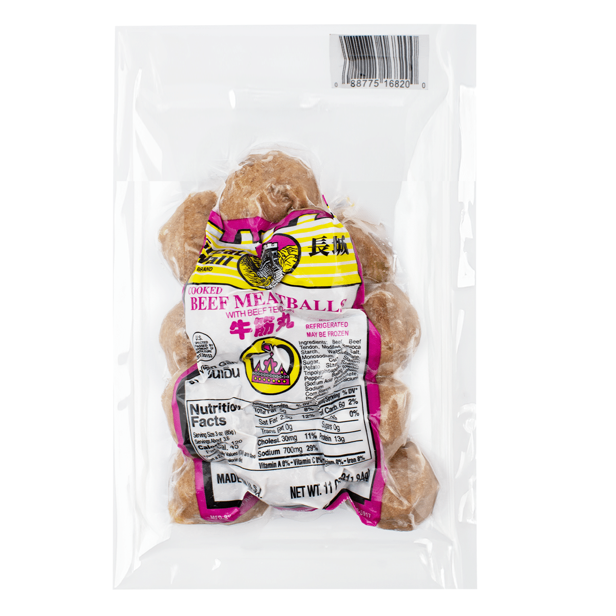 Great Wall Beef Tendon Meatballs Frozen 11 oz