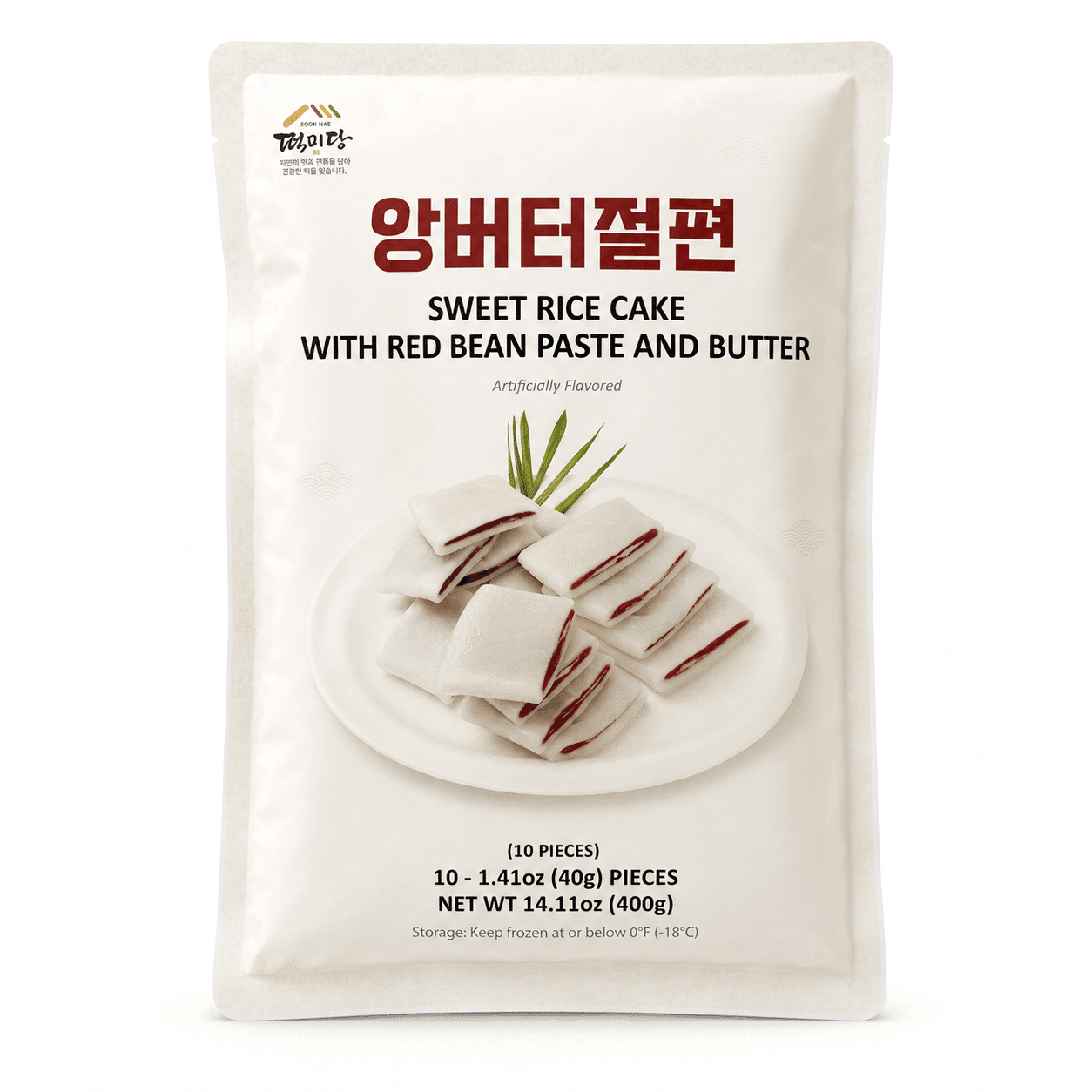 Sweet Rice Cake with Red Bean Paste and Butter 400 g