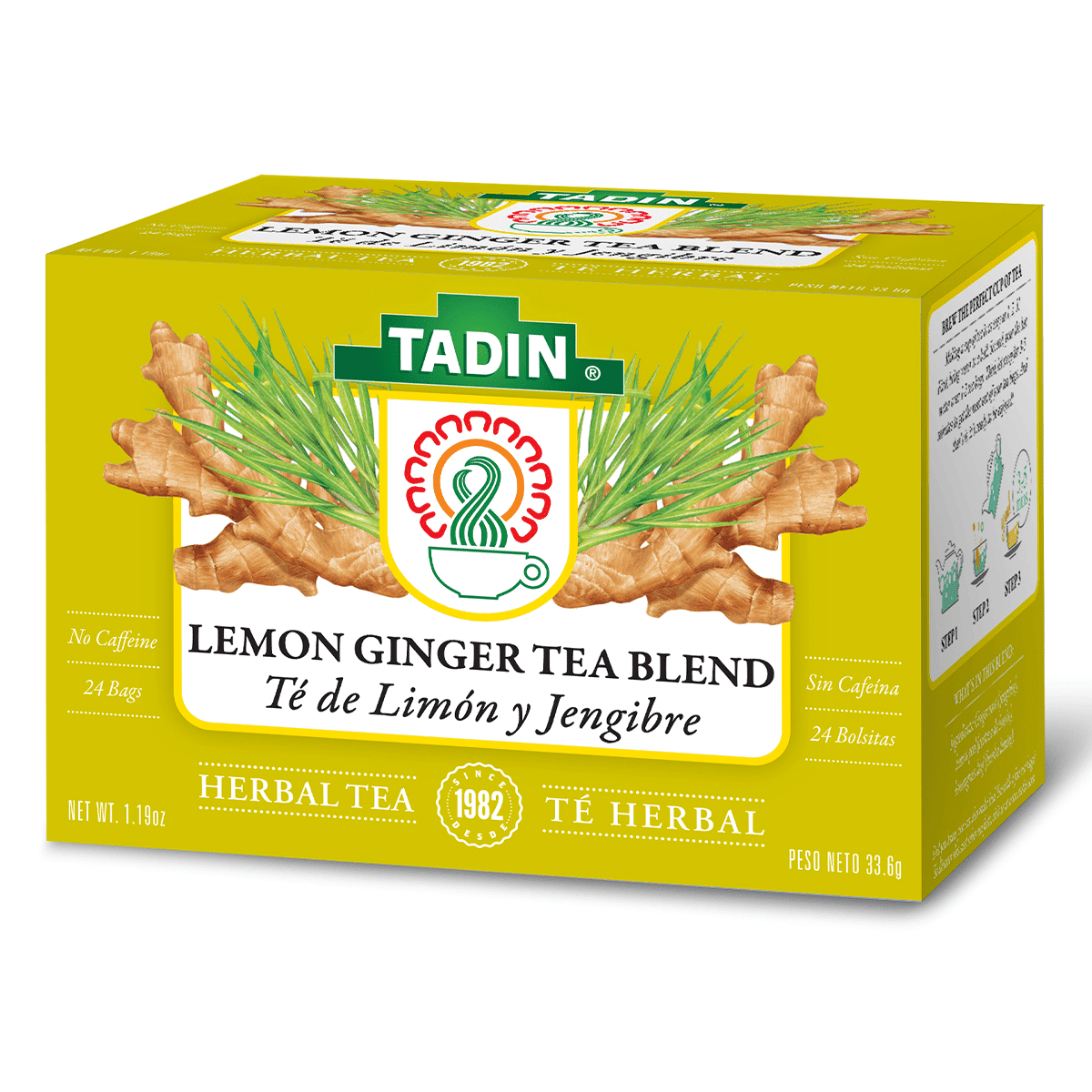 Tadin Lemon Ginger Tea Blend 0.05 oz*24 pack
