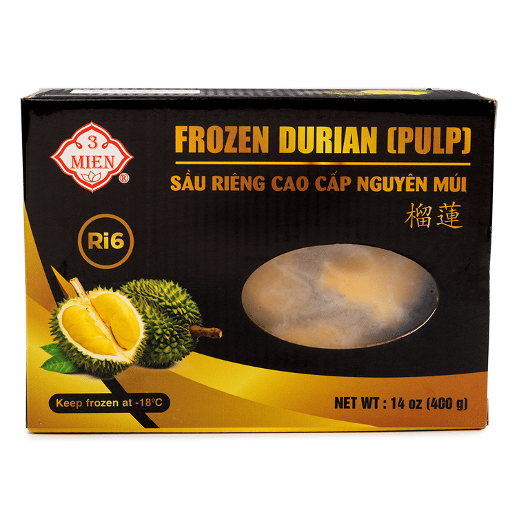 Get 3 Mien Premium Ri6 Durian (Pulp), Frozen 14 oz Delivered