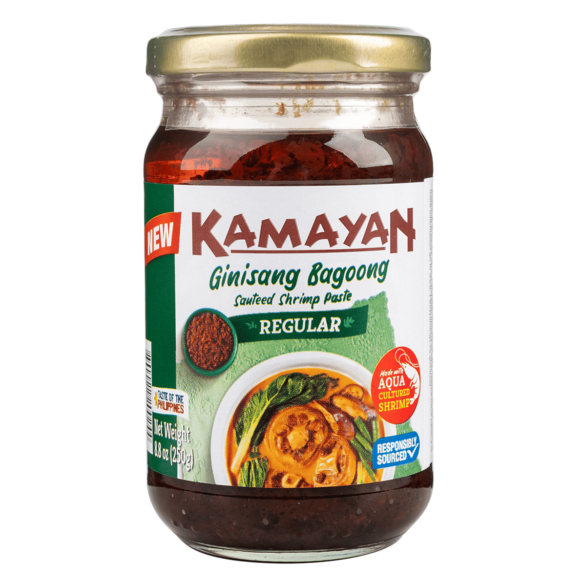 KAMAYAN 볶은 새우 페이스트 레귤러 (Bagoong) 250 그램