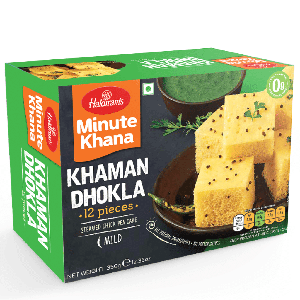 Haldiram's 카만 도클라 병아리콩 찐빵 냉동 12개 9 온스