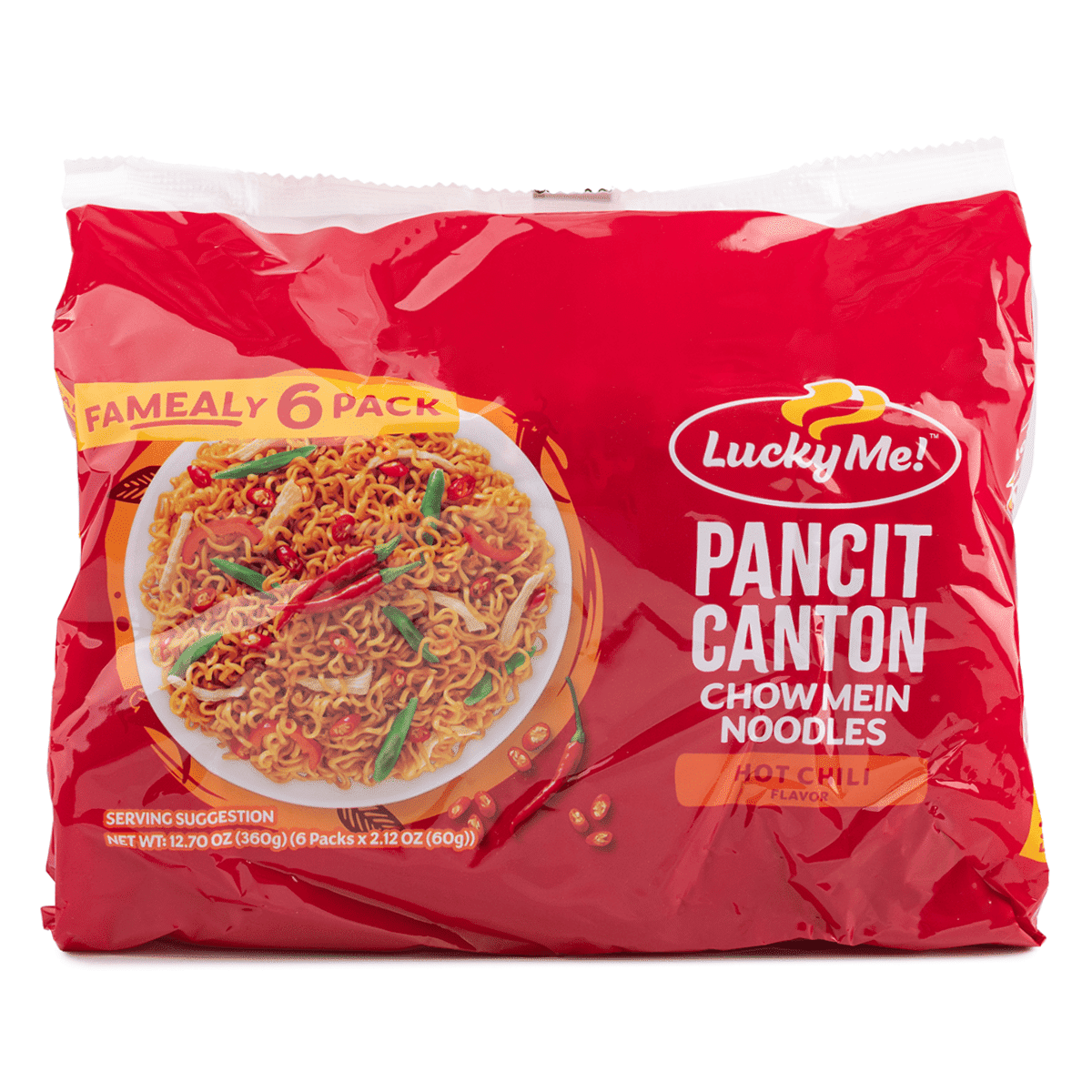 Lucky Me Pancit Canton Hot Chili 6'S 60 g