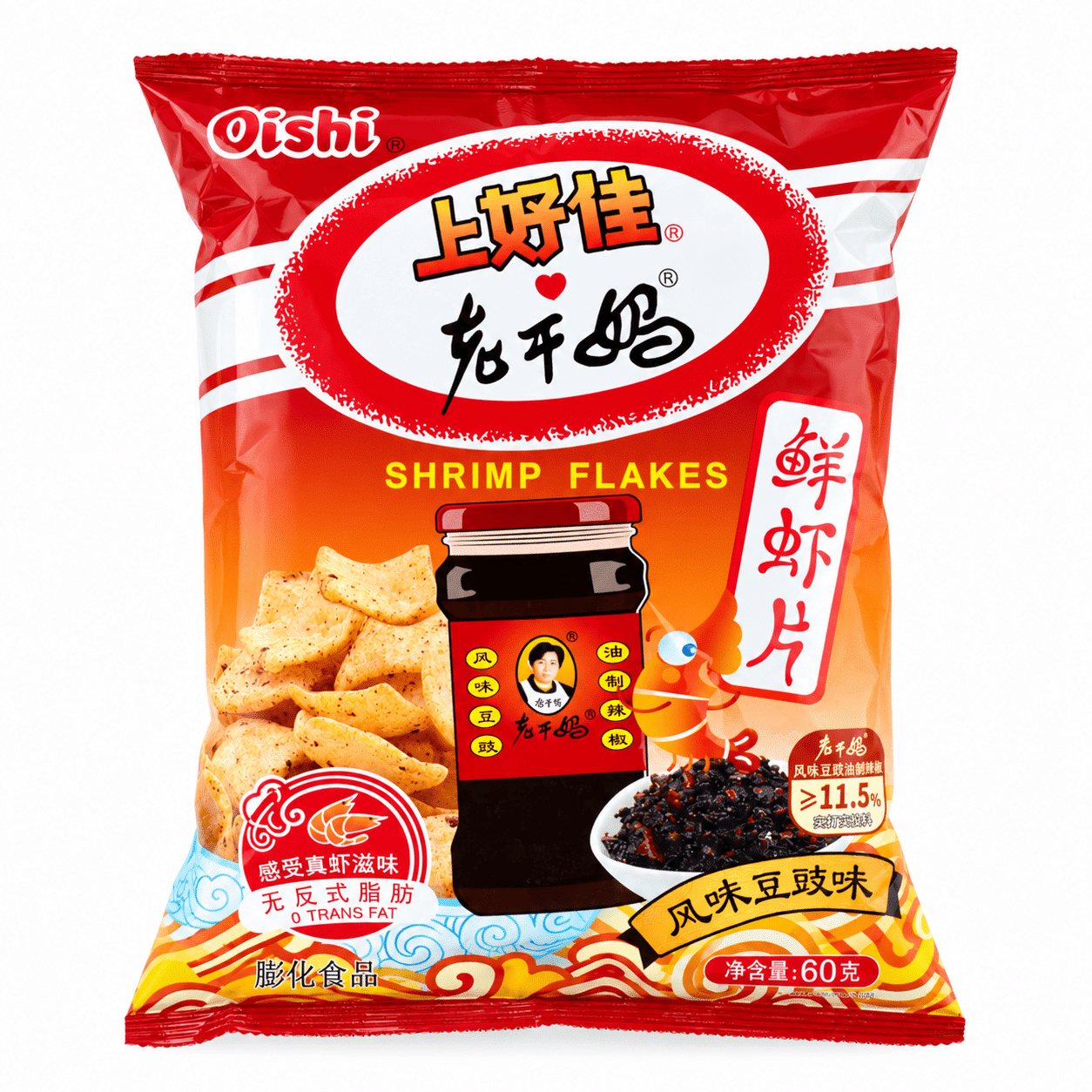 Oishi Shrimp Flavored Chips 60 g