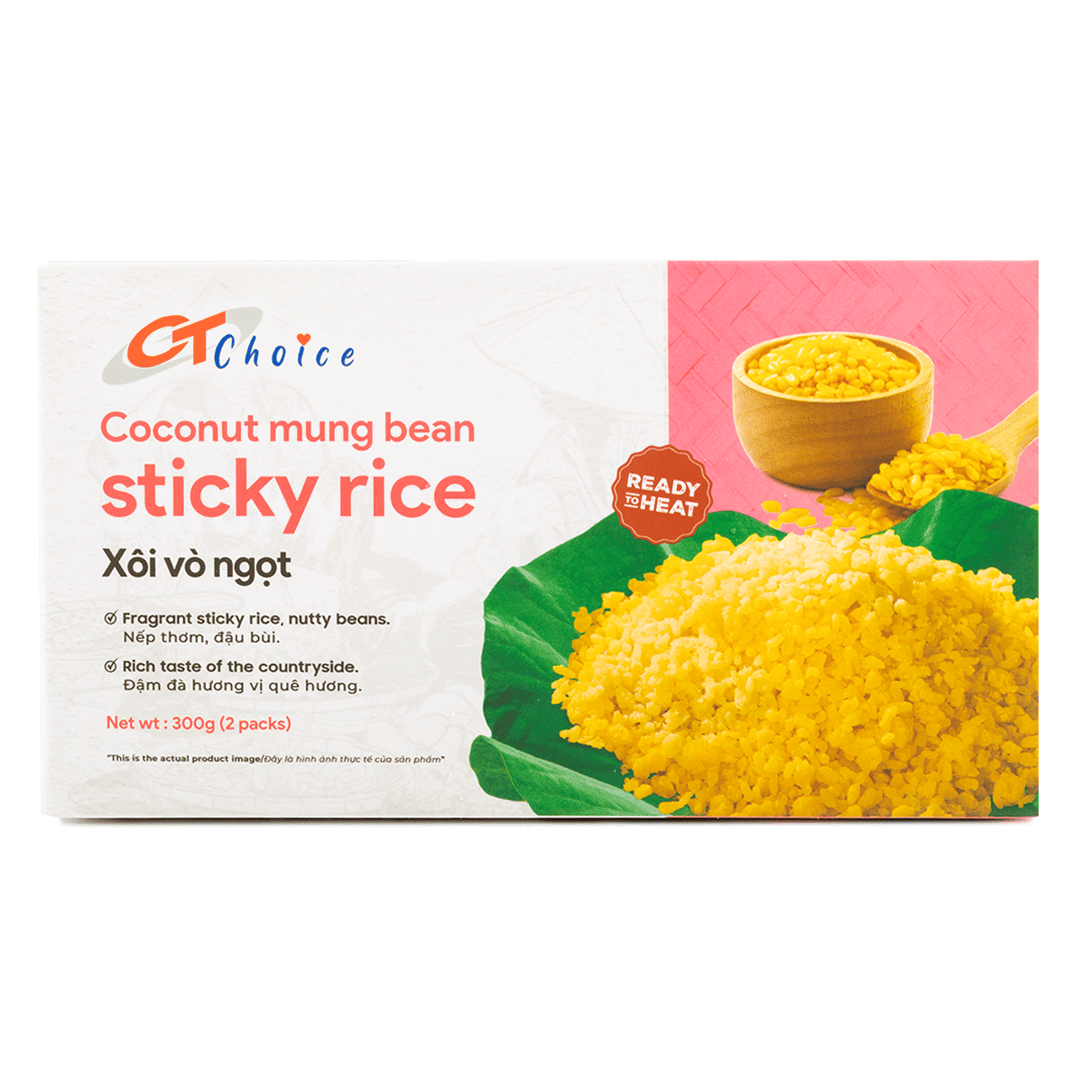 Arroz Pegajoso Dulce con Frijol Mungo CT Choice, Congelado 300 gramo(s)
