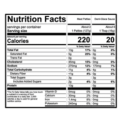 푸디 추억의 경양식 함박 스테이크 & 데미글라스 소스 12 온스