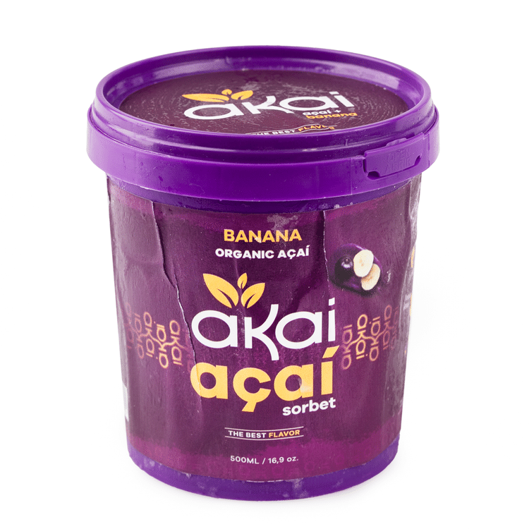 açaíです♪ Get Akai Açaí Sorbet with Banana 500 ml Delivered | MásGusto