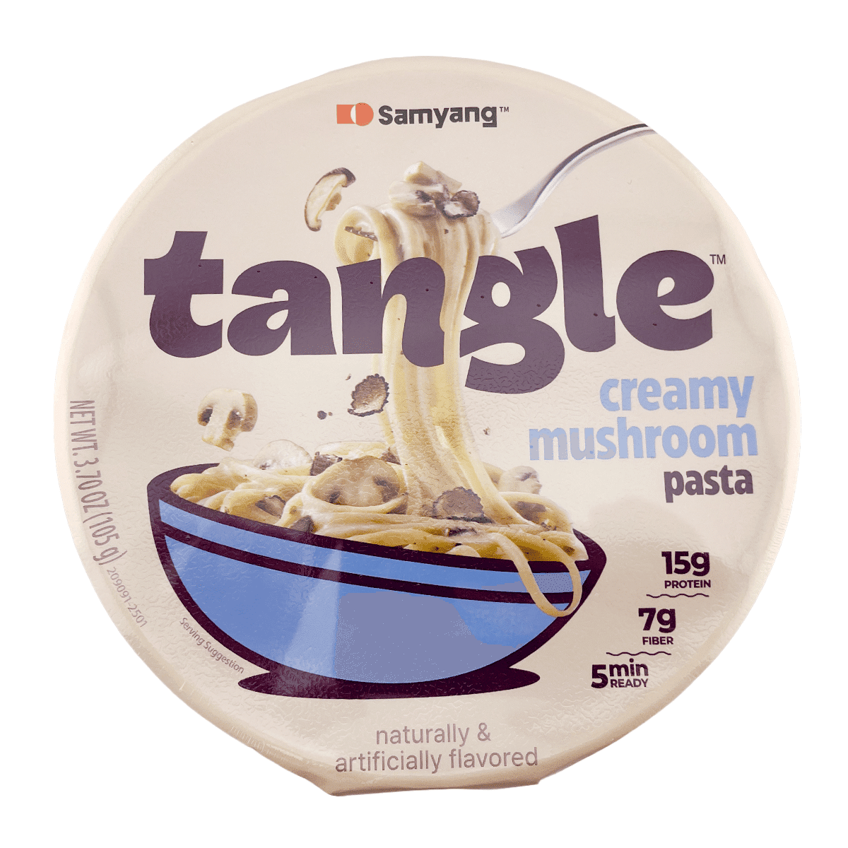 Samyang TANGLE พาสต้าเห็ดครีมมี่ ชามใหญ่ 105 กรัม
