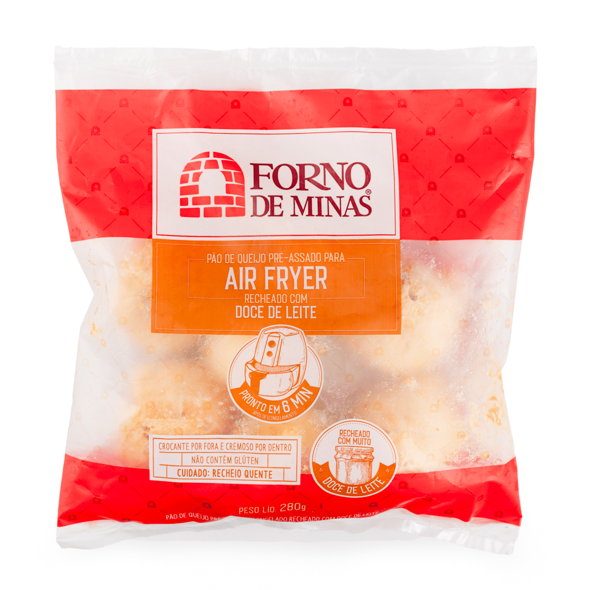 Forno de Minas Pão de Queijo Recheado com Doce de Leite 280 g