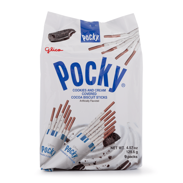 Get Glico Pocky Cookies & Cream 9P 129.6 g Delivered | Weee! Asian