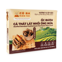 Co Ba Mien Tay Stuffed Bamboo Featherback Fish Paste with Snail, Frozen 10.58 oz