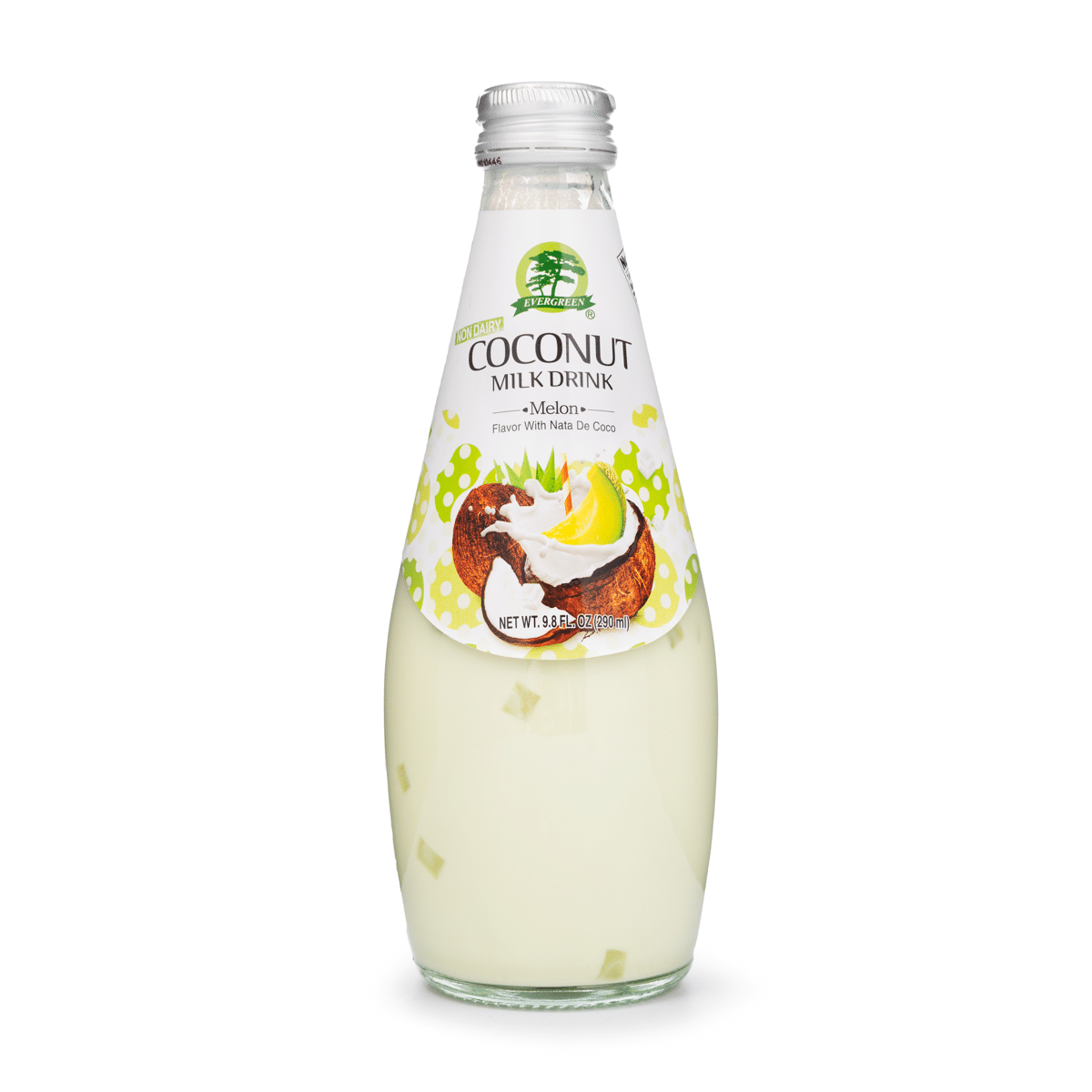 Evergreen เครื่องดื่มน้ํามะพร้าว รสเมลอน 9.8 fl.oz