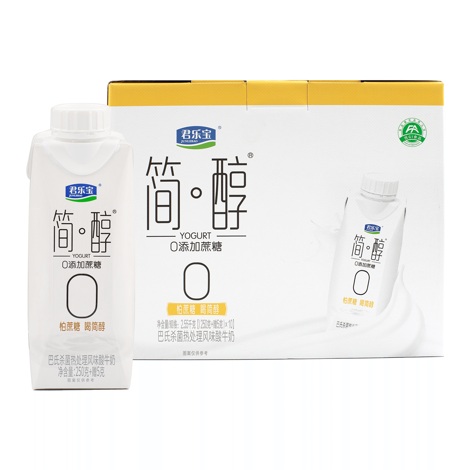 Sữa Chua Không Đường Mía Junlebao 250 g*10 hộp