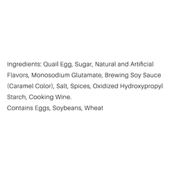 ROASTED QUAIL EGG MARINATED FLAVOR 120 g*40 pack