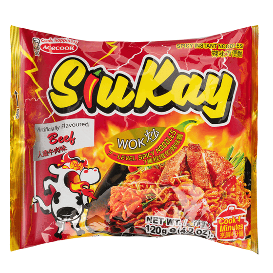 weee_instant_Acecook Siukay Instant Noodle, Beef Flavor 128 g