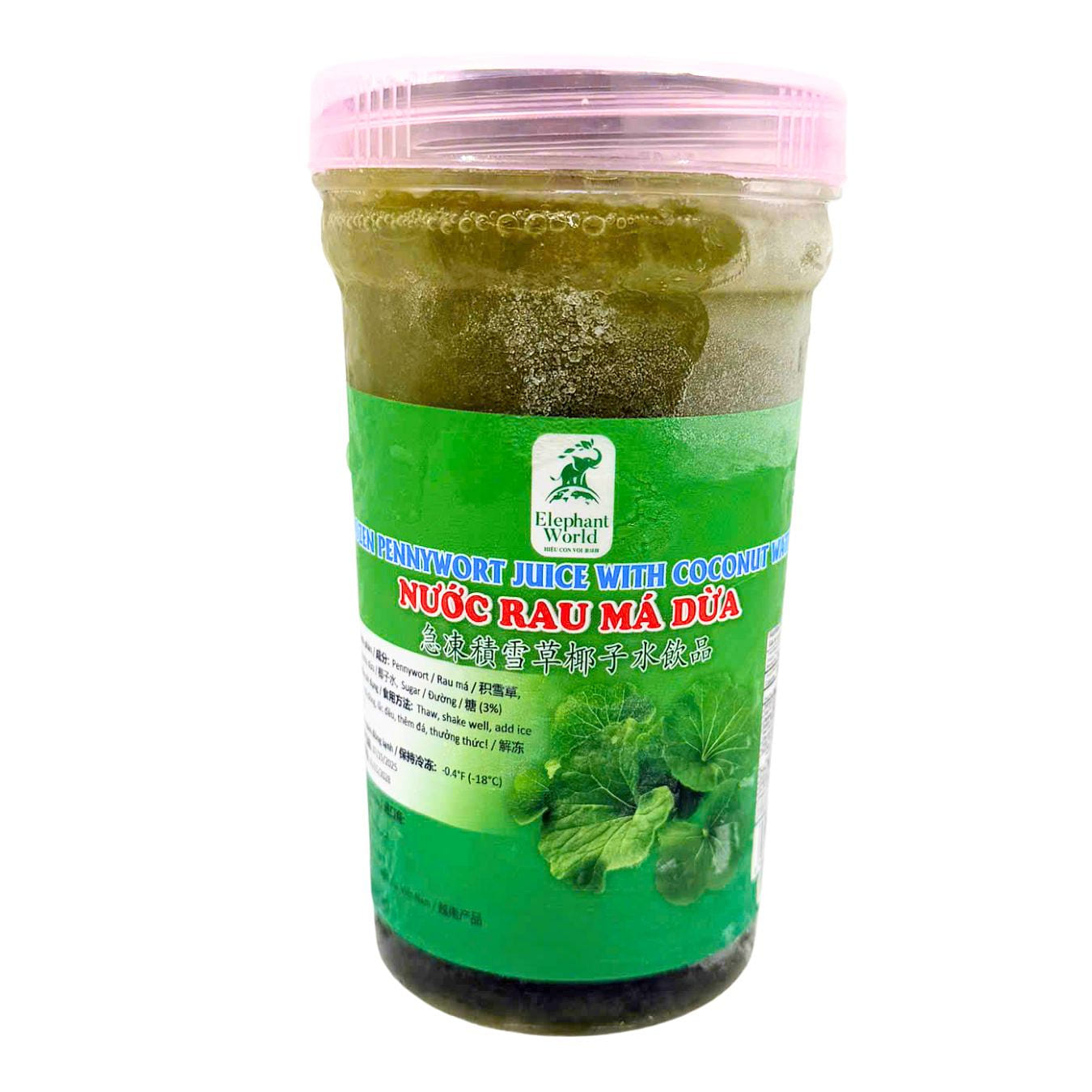 Jugo de centella asiática congelado con agua de coco Elephant World 310 mililitro(s)