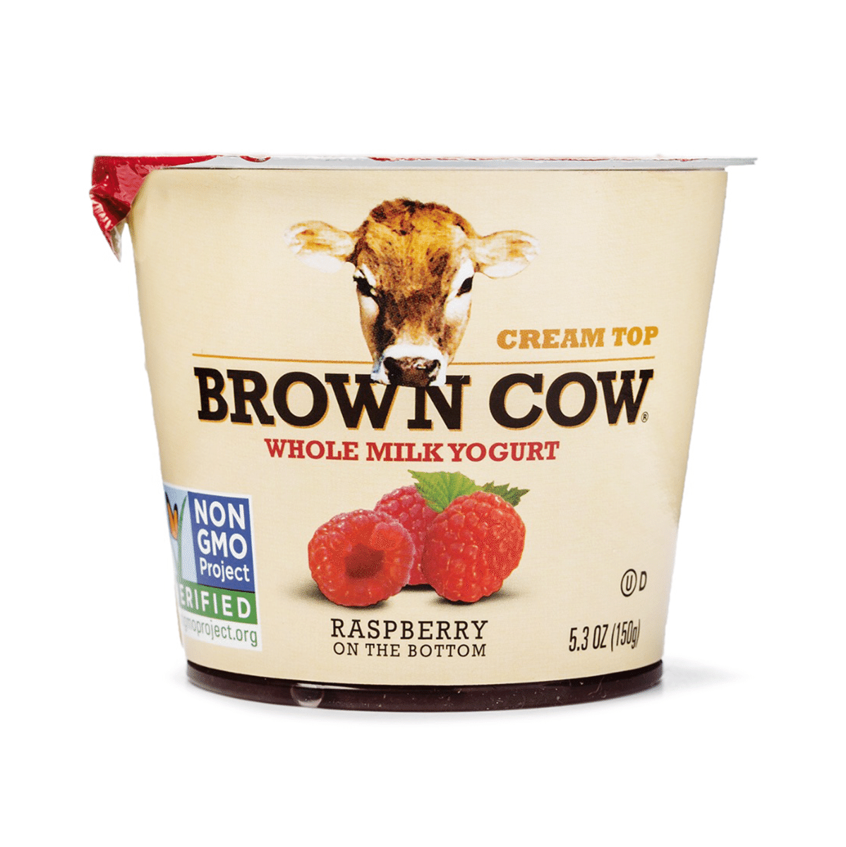 Iogurte de Leite Integral de Framboesa Brown Cow 5.3 onça(s)