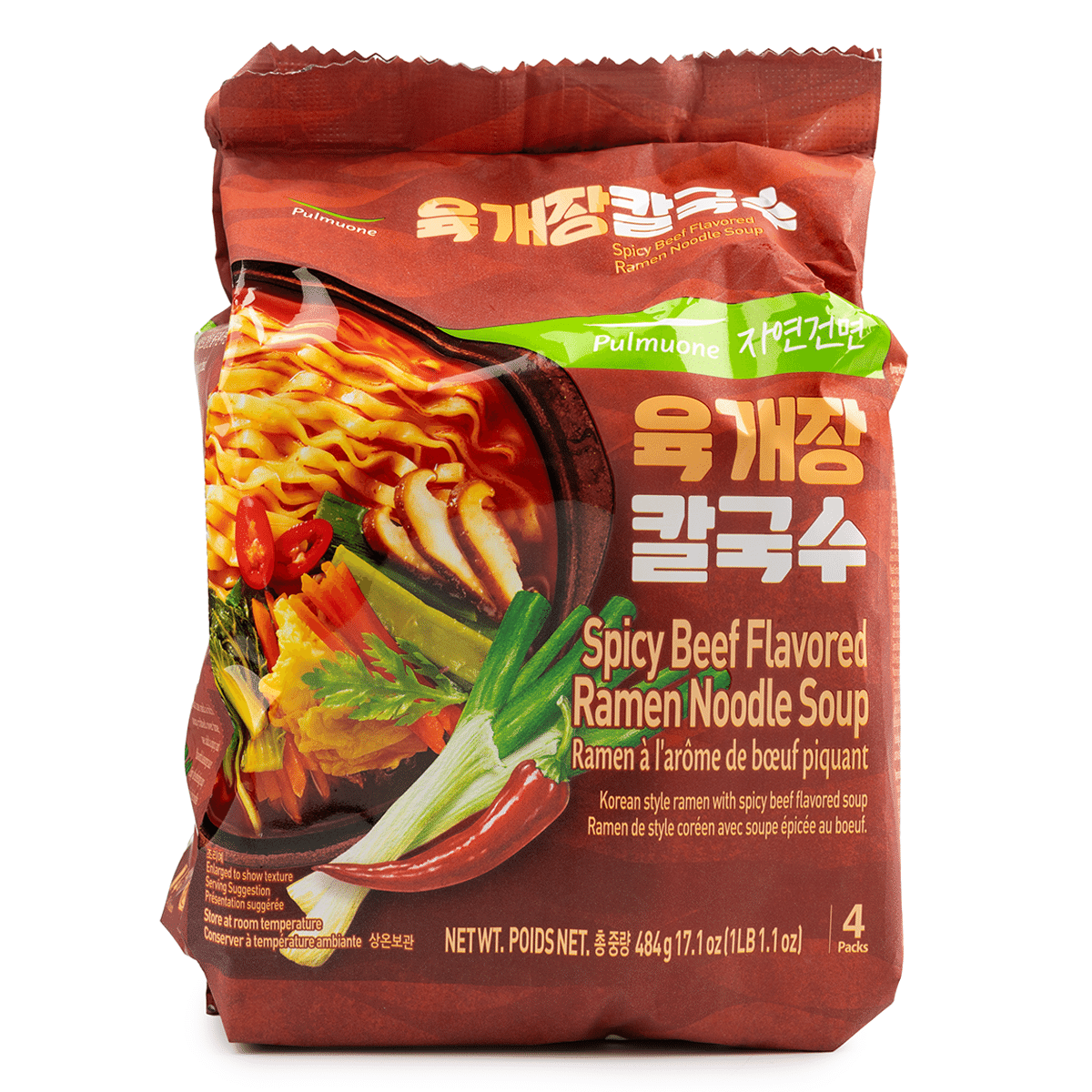 풀무원 육개장 칼국수 121 그램*4 개