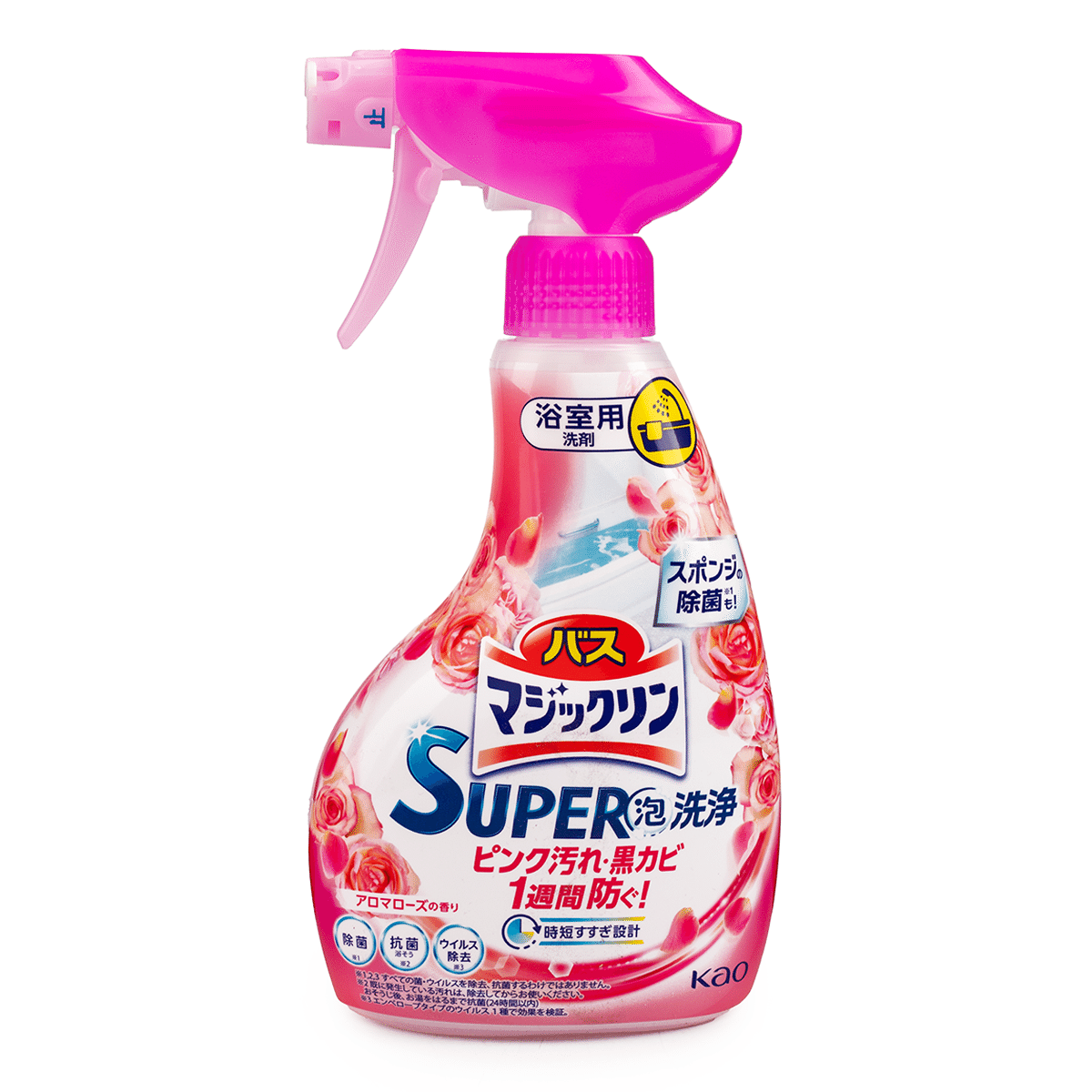 KAO Magiclean Bathroom Deodorant Cleaner Rose Fragrance 350 ml