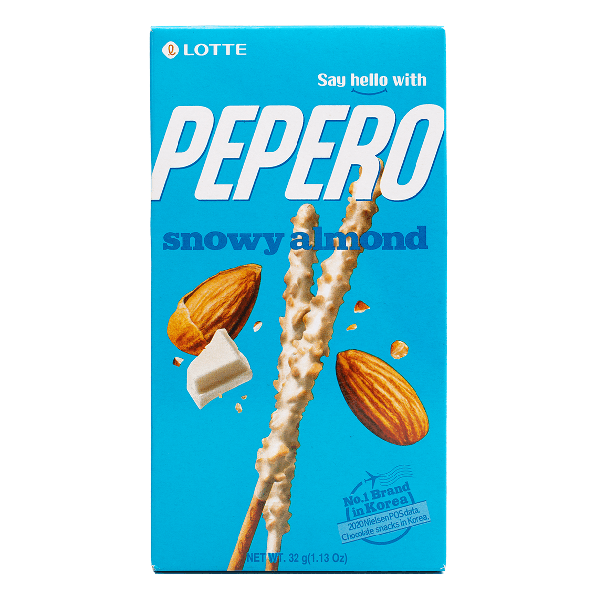 Lotte Pepero Snowy Almond 32 g