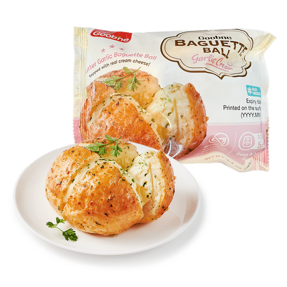 weee_bakery_GOOBNE Garlic Cream Baguette Ball 90 g