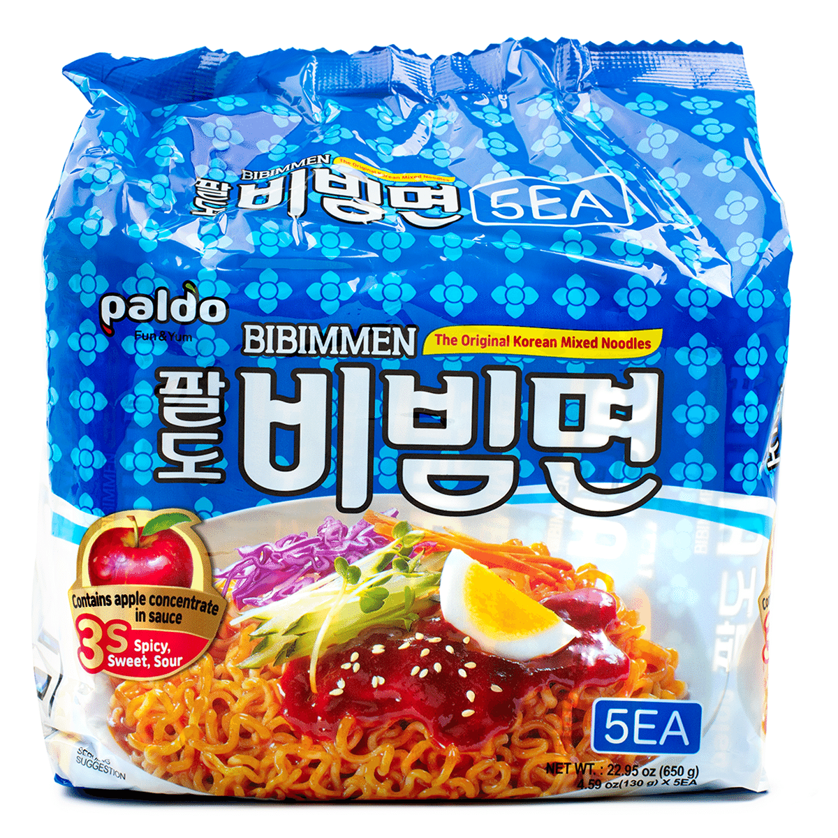 팔도 비빔면 650 그램*4 팩