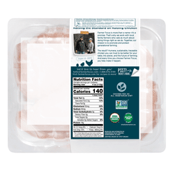 Organic & Free Range Bone In/Skin On Thighs, Halal, Frozen 1.1-1.3 lb