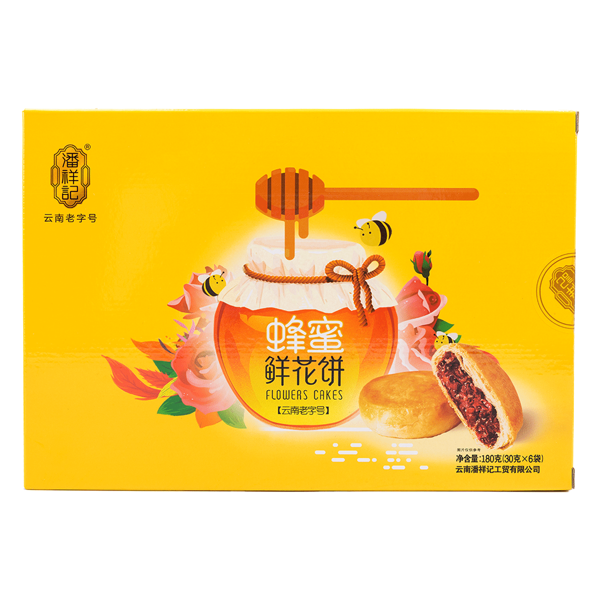Panxiangji Rose Cake Honey Flavor 30g*6 180 g*20 pack
