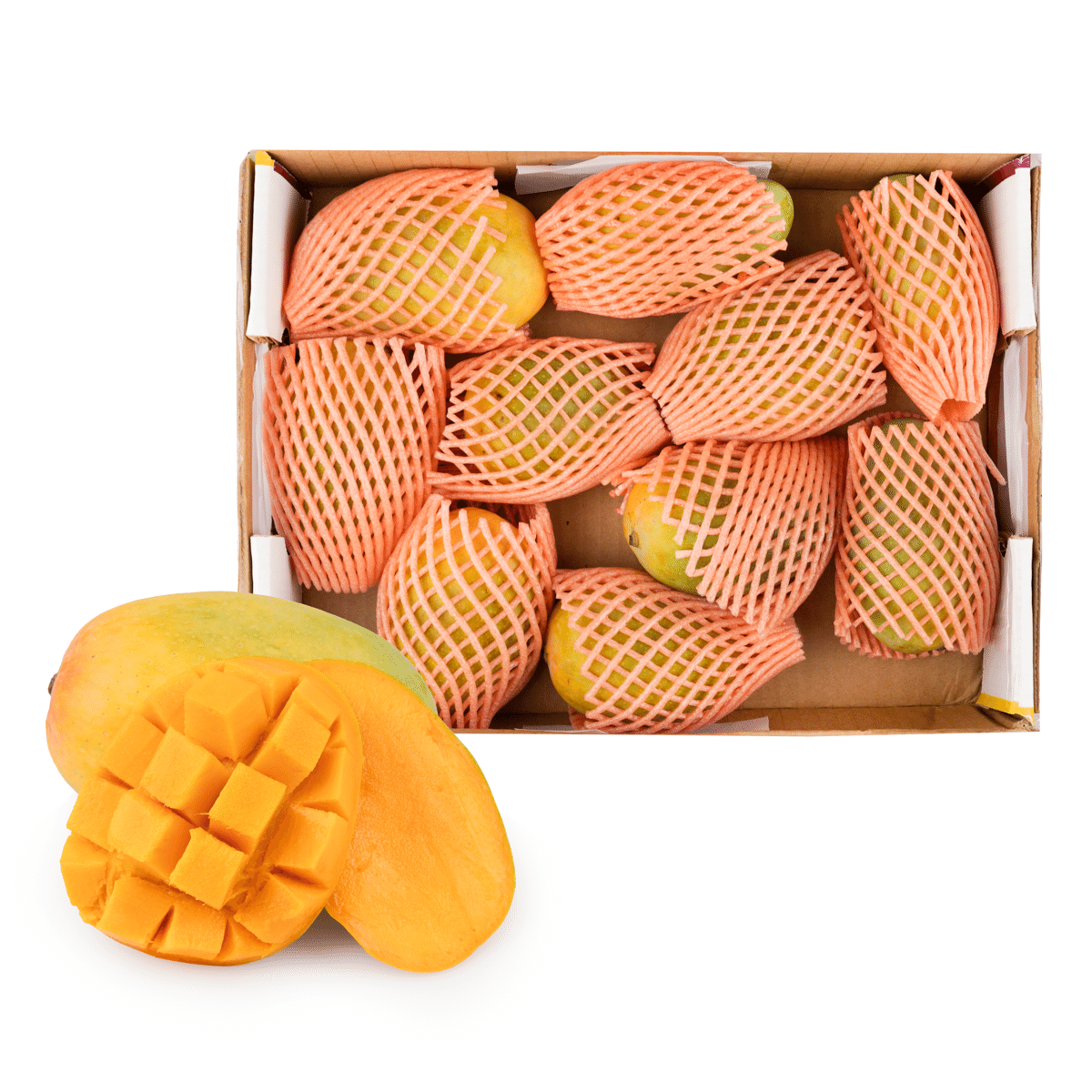 Indian Kesar Mango 10-12pcs 1 caja