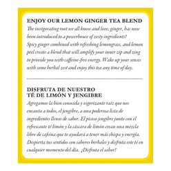 Tadin Lemon Ginger Tea Blend 0.05 oz*24 pack