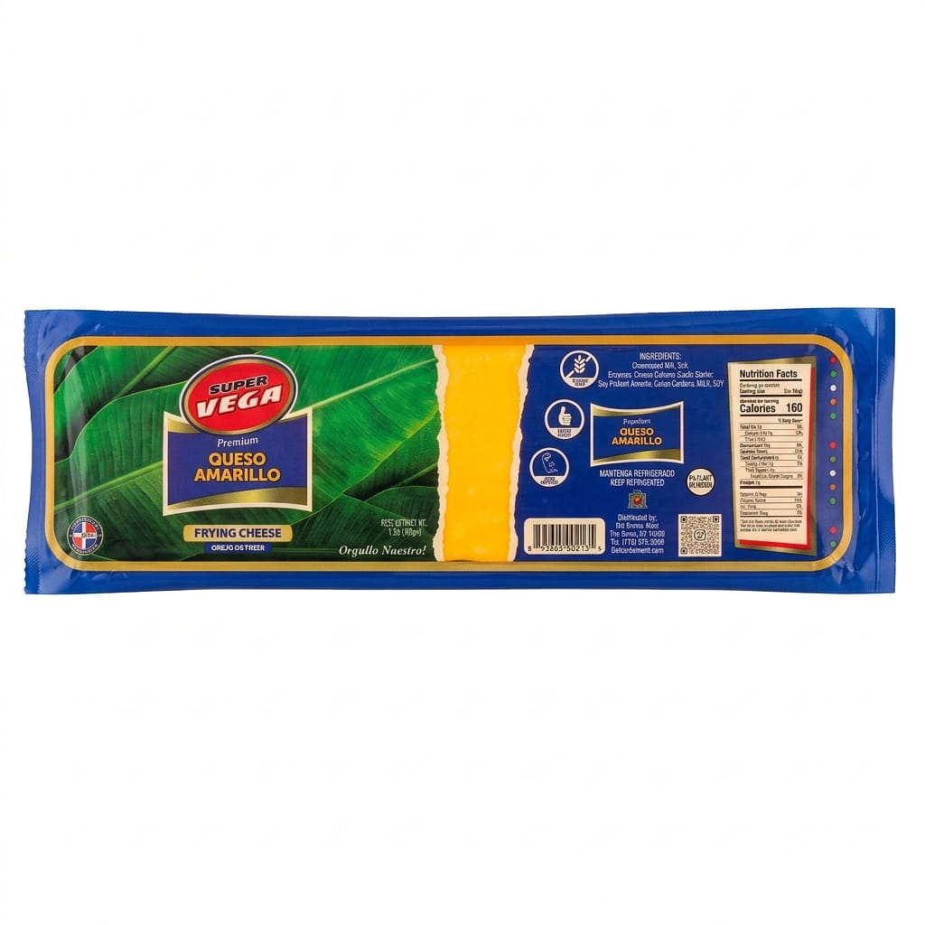 Super Vega Premium Yellow Frying Cheese 1.5 lb