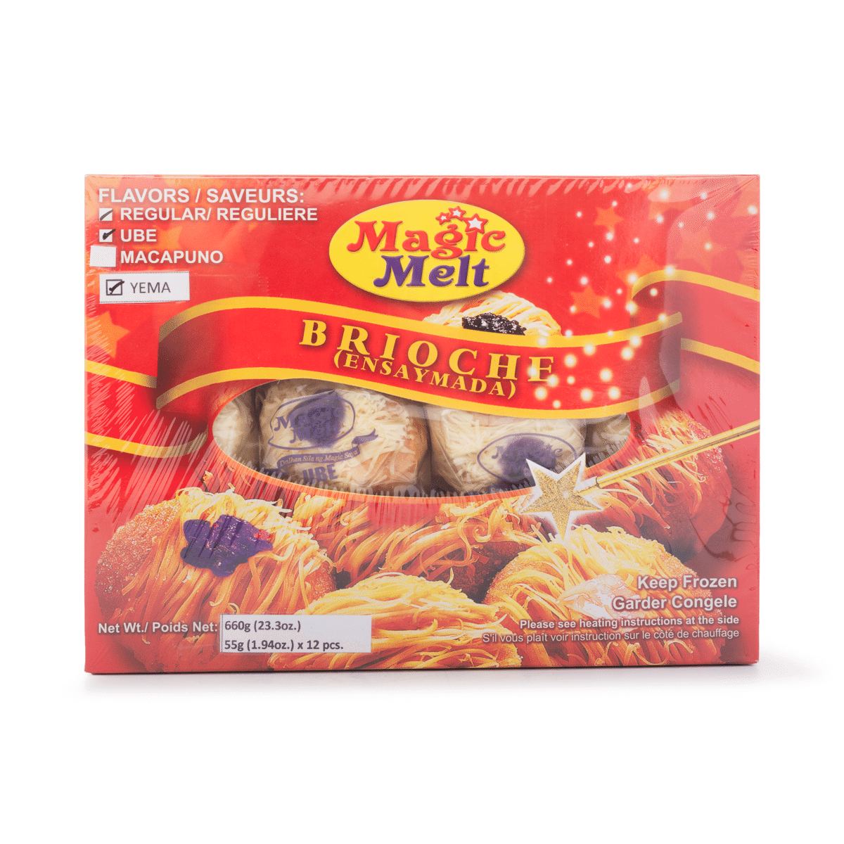 Magic Melt 브리오슈 모둠맛 (망고, 치즈, 우베, 예마) 55 그램