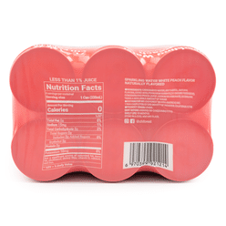 Genki Forest Sparkling Water, White Peach Flavor 330 ml*6 cans