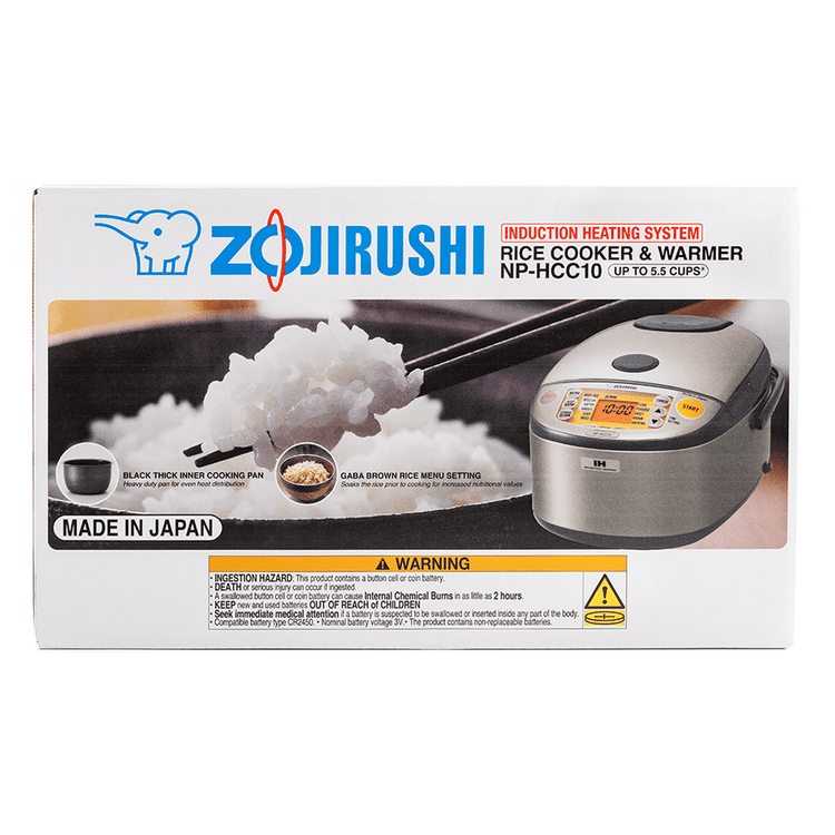 米国対応Zojirushi NP-HCC10 炊飯器 IH式 IH炊飯ジャー NP-HCC10/18 | Zojirushi.com