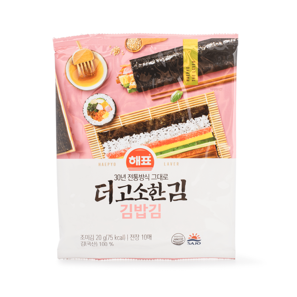 Sajo Roasted Laver for Sushi and Gimbab 20 g*40 pack
