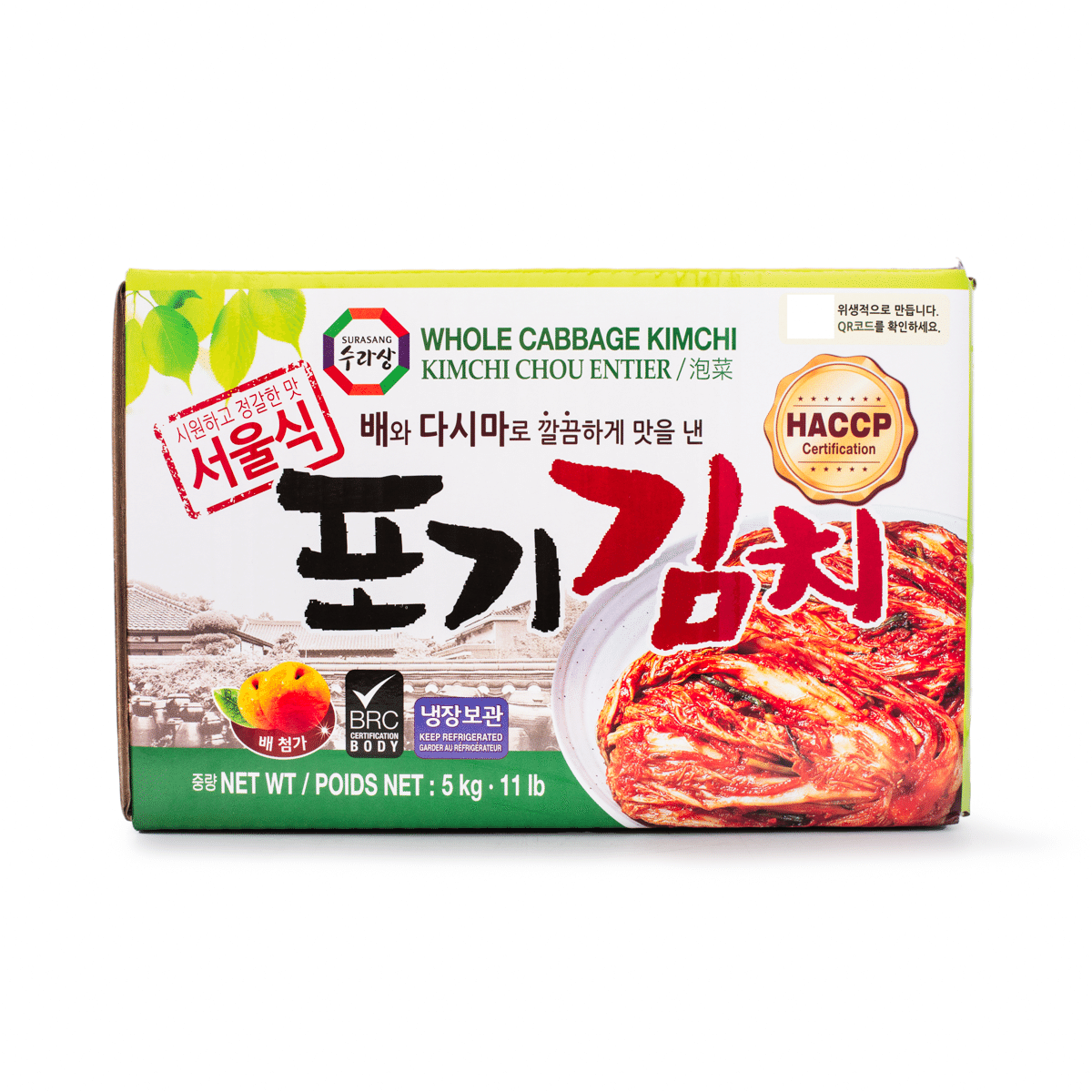 수라상 서울식 포기 김치 11 파운드